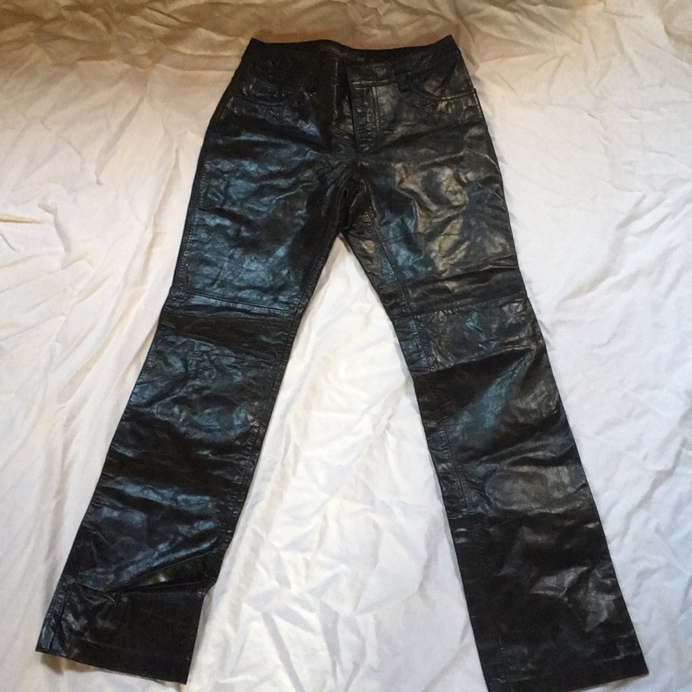 Women’s Black GAP LEATHER PANTS